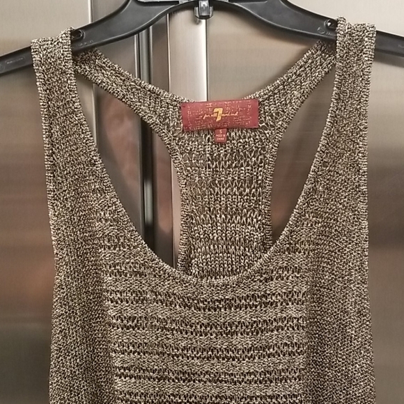 💕7 FOR ALL MANKIND💕 Metallic Knit Tank Top - Picture 3 of 7
